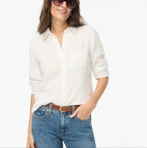 J Crew Gauze Button-Up Shirt